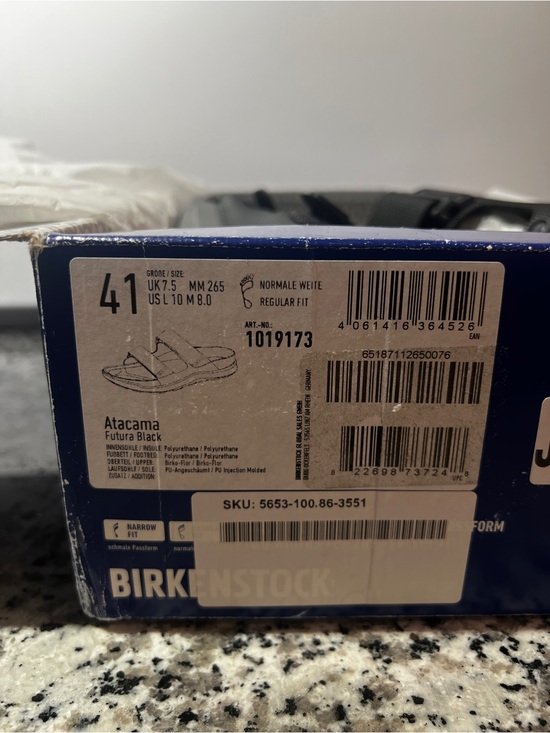NEW Birkenstock Atacama Futura Black Sandals Men’s US 8 / EU 41 / UK 7.5 w Box